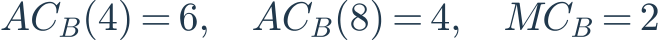 AC_B(4)=6,\quad AC_B(8)=4,\quad MC_B=2