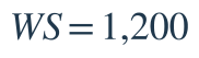 WS=1{,}200